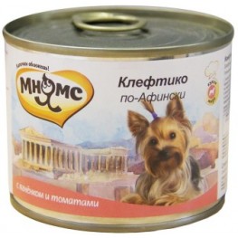 Мнямс консервы для собак Клефтико по-афински (ягненок с томатами) 200 г